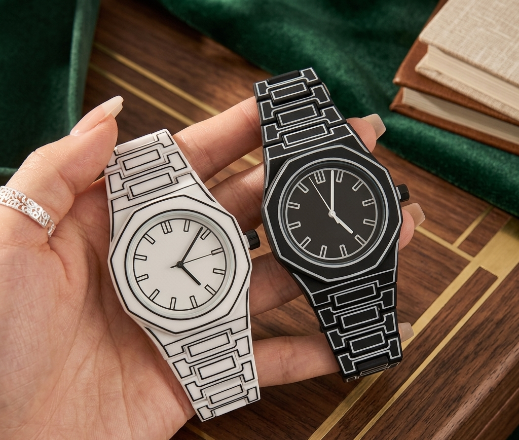 Modern Quartz Couple Watch