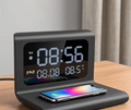 30W Wireless Charging Stand with Clock & Thermometer | Fast Qi Charger