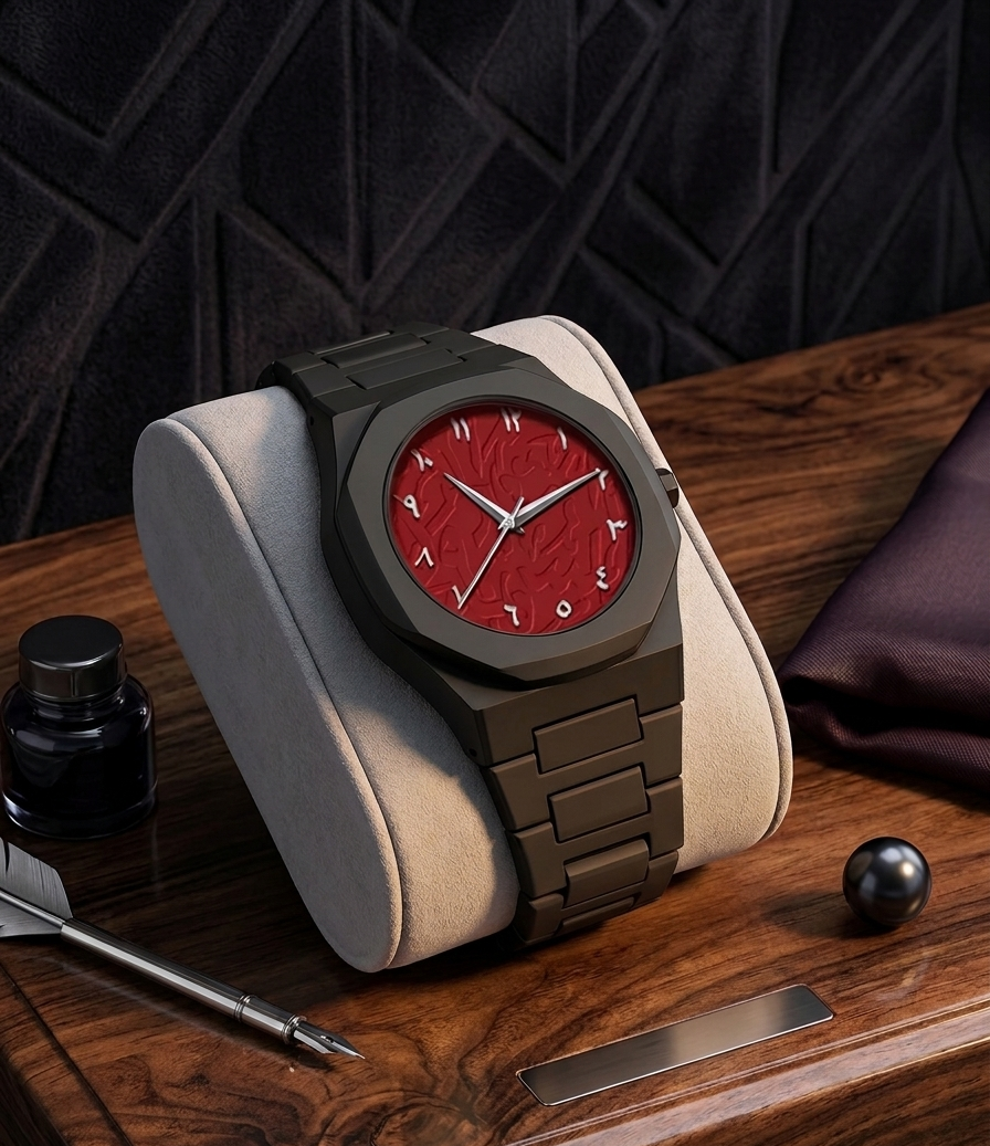Noir Arabic Watch