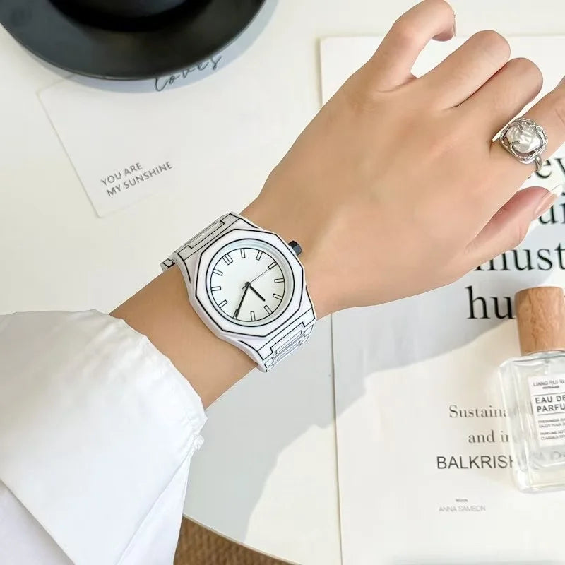 Modern Quartz Couple Watch